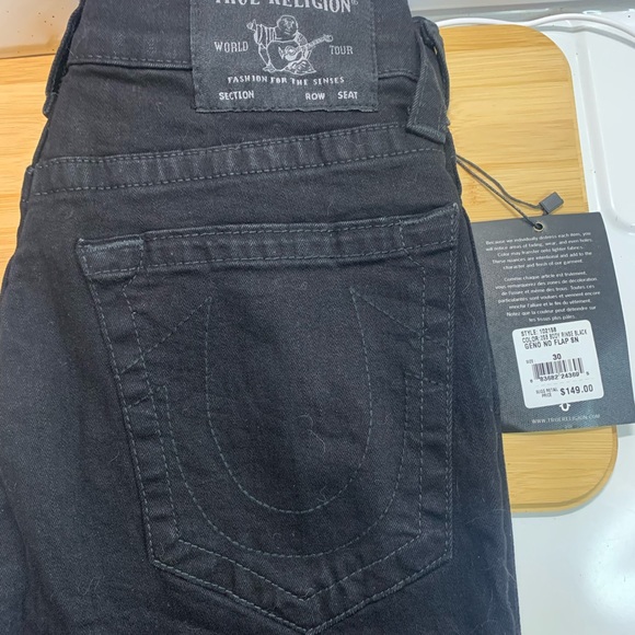 NWT Mens True Religion Geno Slim Fit Stretch Jeans in Body Rinse Black - Picture 3 of 14